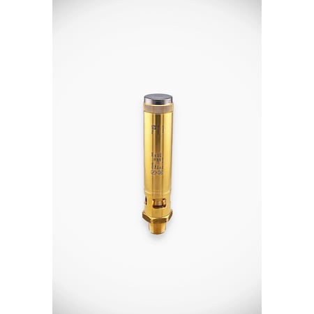 Goetze Kg High Performance PRV series 812, ASME certified, Brass, for gaseous media, 1/2 in. male NPT, 150PSI 812sGK-15-NPT-m/-15/-FKM 150 PSI